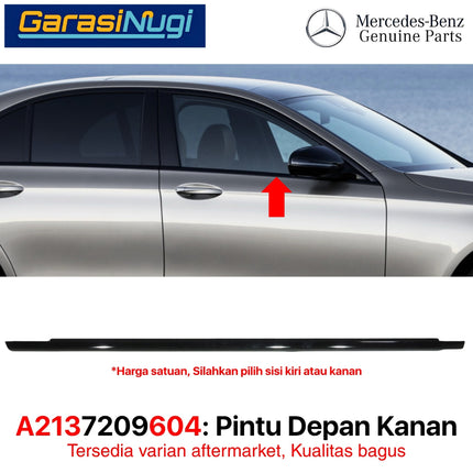Door Strip For Mercy W213 List Cover Black Pintu Belakang Pelindung Weatherstrip Hitam E200