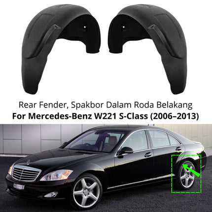 Rear Fender Mercedes W221 Penutup Spakbor Bagian Dalam Roda Belakang Wheel Arch Mercy S300 S350