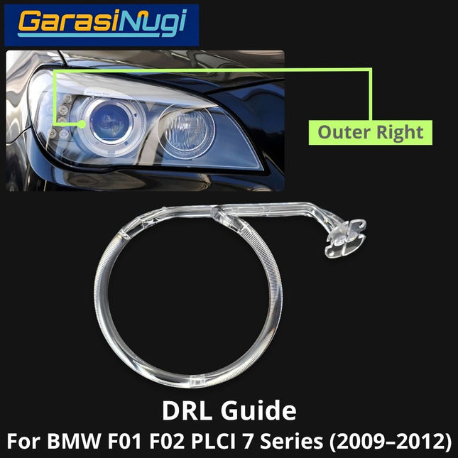 DRL Guide For BMW F01 F02 Pre-LCI Tube Angel Eyes LED Lampu Senja 730 740 (2009-2012)