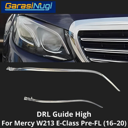 Sein DRL Guide Mercy W213 Pre-Facelift LED Eyebrow Light Lampu Alis Mercedes E200 E300 (2016–2020)