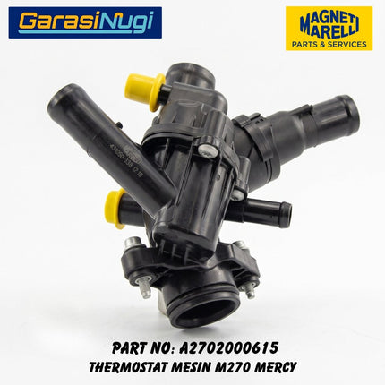 MARELLI Thermostat 2702000615 Mercedes W176 W246 W117 W156 Mesin M270 Original A180 B200 CLA GLA