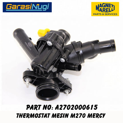 MARELLI Thermostat 2702000615 Mercedes W176 W246 W117 W156 Mesin M270 Original A180 B200 CLA GLA