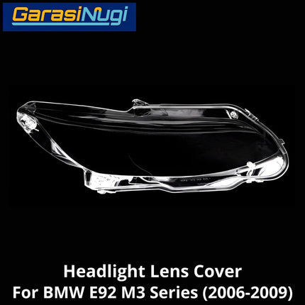 Mika Headlight For BMW E92 E93 Pre-LCI Lens Kaca Cover Lampu Depan M3 (2006-2009)