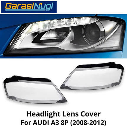 Mika Headlight AUDI A3 8P Facelift Lens Kaca Cover Lampu Depan (2008-2012)