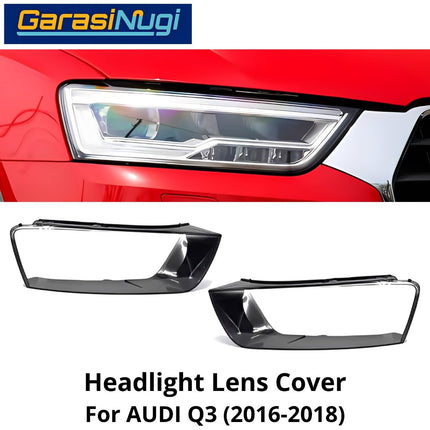 Mika Headlight AUDI Q3 (8U) Facelift Lens Kaca Cover Lampu Depan (2016-2018)