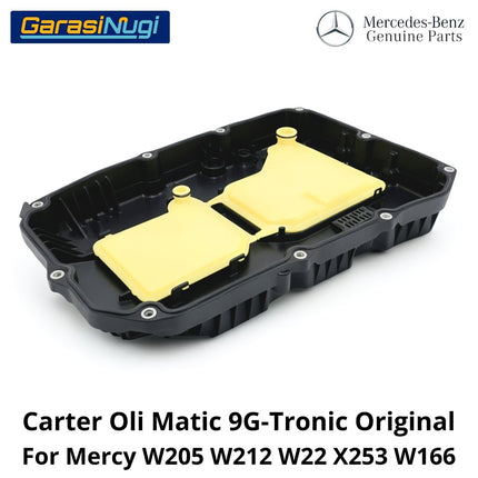 Carter Oli Transmisi Mercedes W205 W212 W222 Bak Filter Matic 9G-Tronic Original C200 E200