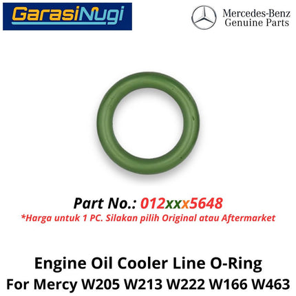 Engine Oil Cooler Mercy W205 W213 W222 W166 Seal Gasket Ring Pendingin Oli Mesin M111 M278 Mercedes C200 E200 GLC