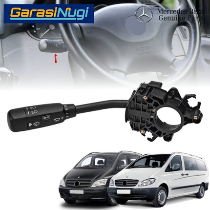 Tuas Lampu Sein Dan Wiper Mercedes Vito Viano W639 Termo Switch Steering Column Original 2003 - 2014