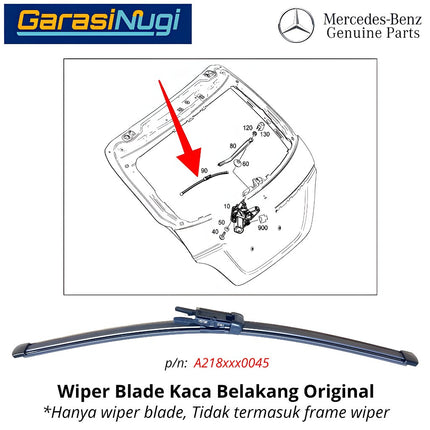 Wiper Blade Kaca Belakang Mercedes X218 Shooting Brake Rear Window Original CLS350