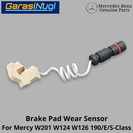 Front Brake Pad Mercy W201 W124 W126 Wear Sensor Keausan Kampas Rem Depan Mercedes 190 230E