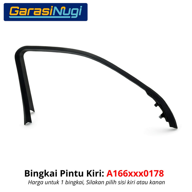 Window Frame Mercedes W166 Bingkai Pintu Kaca Samping Depan Original ML GL GLE