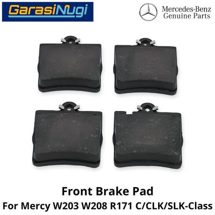 Front Brake Pads Mercy W203 W208 R171 Kampas Rem 0034202820 Depan C200 CLK SLK