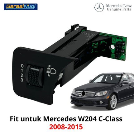 Switch For Mercedes W204 Headlight Regulator Saklar Level Cahaya C200
