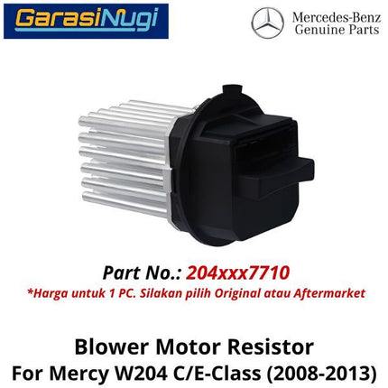 Blower Motor Mercy W204 Resistor Relai Kipas Udara Mercedes C200