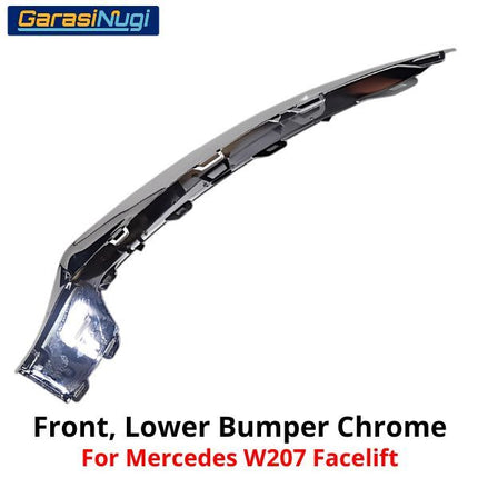 Front Lower Bumper Mercy W207 Facelift List Penutup Chrome Molding Trim E250