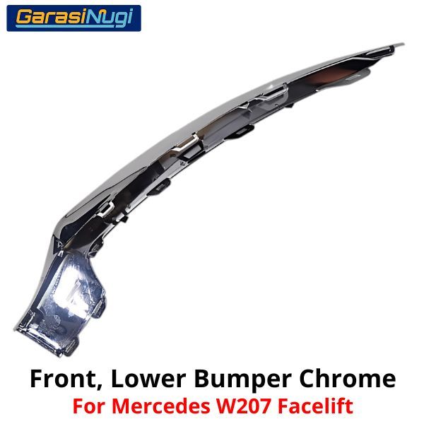 Front Lower Bumper Mercy W207 Facelift List Penutup Chrome Molding Trim E250