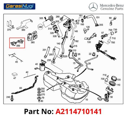 Bracket Fuel Pump Mercy W211 W219 W124 Breket Pompa Bahan Bakar A2114710141