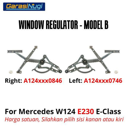 Window Regulator Mercy W124 Lift Pengatur Jendela Pintu Depan Power Window E230