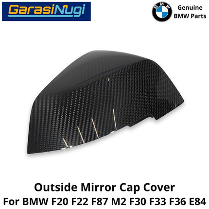 Outside Mirror BMW F20 F30 F32 E84 Cover Cap Penutup Kaca Spion Carbon Fiber Bingkai Luar 120 320 420 X1