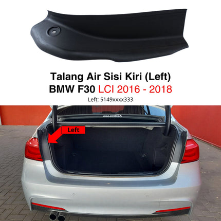 BMW F30 F80 Talang Air Bagasi Karet Cover Samping 320 328