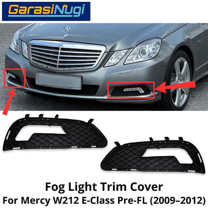 Fog Trim Mercy W212 Pre-FL Bumper Cover Lampu Kabut Avantgarde Standard Mercedes E200