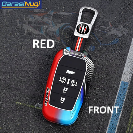 Key Case For Toyota Alphard Vellfire RAV4 Voxy Sienna Sarung Kunci Metal 5 Tombol Short Keychain