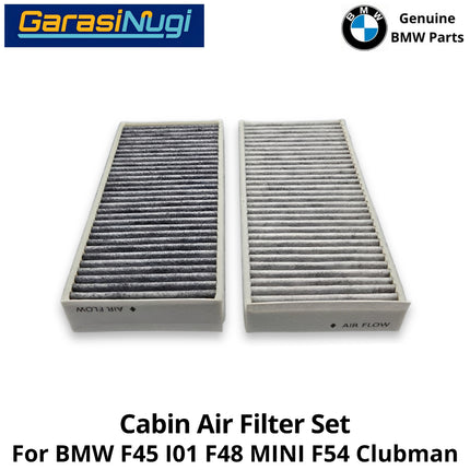 Active Charcoal For BMW F45 I01 F48 Cabin Air Filter Set Saringan Udara AC 220 i3 X1
