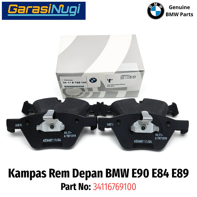 Kampas Rem Depan BMW E90 E84 E89 Front Brake Pads 34116769100 Original 320 X1 Z4
