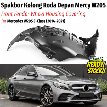 Front Fender Mercy W205 Spakbor Dalam Roda Depan Wheel Housing Covering Karpet Lumpur C200