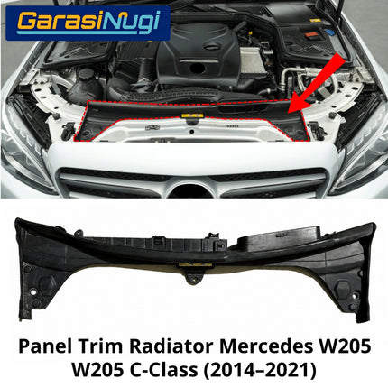 Panel Trim Radiator Mercedes W205 Cold Air Intake Upper Bracket Saluran Udara Mercy C200 C250