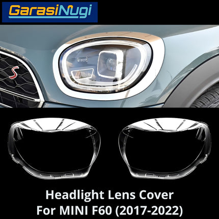 Mika Headlight For MINI Cooper F60 Lens Kaca Cover Lampu Depan 2017-2022