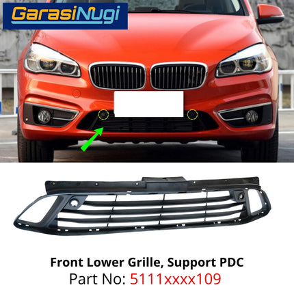 Lower Grille BMW F45 F46 Pre-LCI Bemper Depan Bagian Bawah Front Trim 218