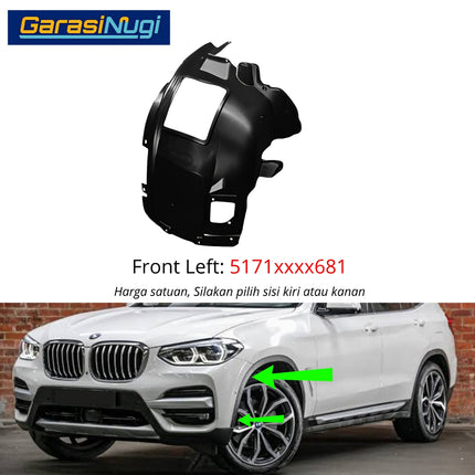 Cover Front Fender BMW G01 G02 G08 Penutup Spakbor Roda Depan Wheel Arch Penutup Lumpur X3 X4