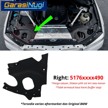 Penutup Kompartemen Mesin BMW G01 G02 Engine Compartment Cover Upper Front X3 X4