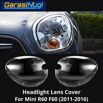 Mika Headlight For MINI R60 F60 Lens Kaca Cover Lampu Depan 2011-2016