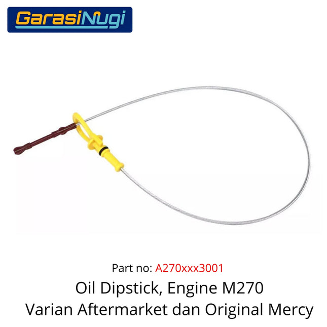 Oil Dipstick Mercedes W117 W246 W176 Stik Pengukur Ketinggian Oli Mesin Mercy M270 2012 - 2020