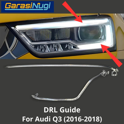 DRL Guide AUDI Q3 Eyebrow Angel Eyes LED Lampu Senja (2016-2018)