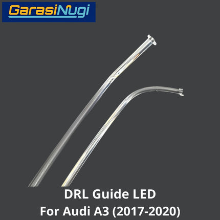 DRL Guide AUDI A3 LED Angel Eyebrow Light Lampu Senja (2017-2020)
