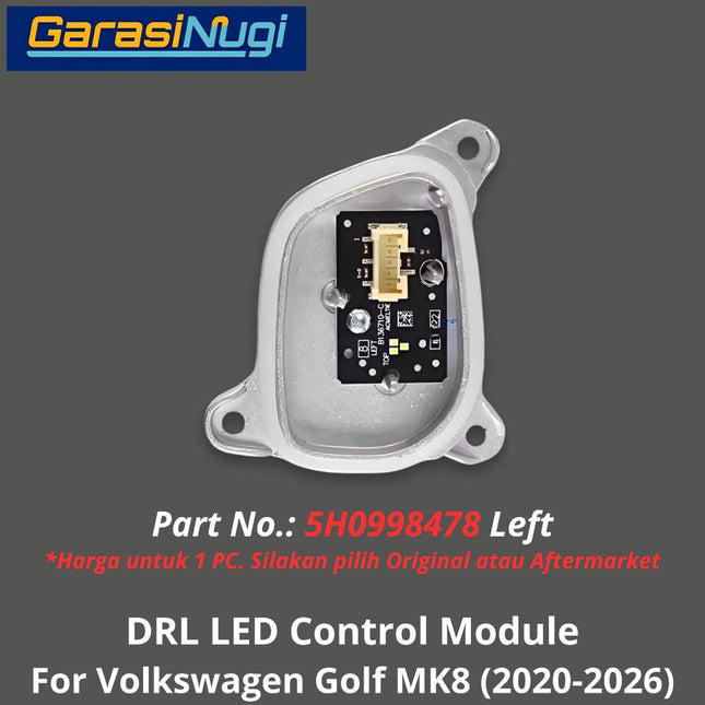 DRL LED Volkwagen Golf MK8 Control Module Modul Lampu Depan VW (2020-2026)