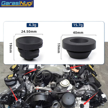 Rubber Pad For Mercedes Engine Cover Plate Bantalan Karet Pelat Penutup Mesin