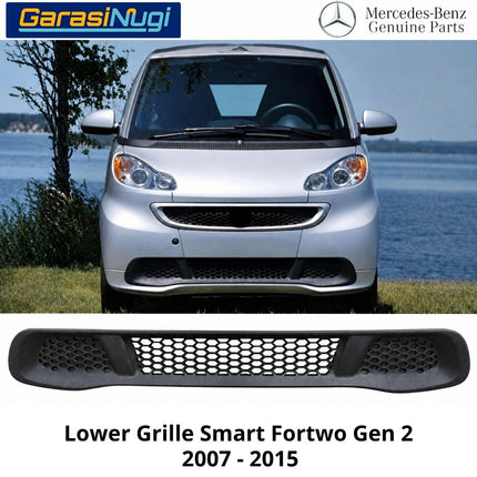 Lower Grille Smart Fortwo Gen 2 Penutup Bemper Depan Bagian Bawah Front Bumper Original 2007 - 2015