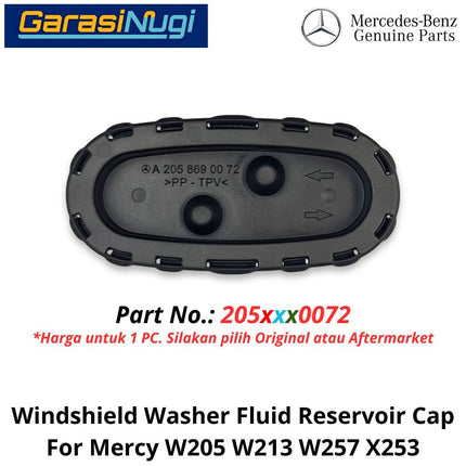 Windshield Washer Mercy W205 W213 W257 X253 Fluid Reservoir Cap Tutup Tanki Cairan Pembersih Kaca C200 E200 GLC