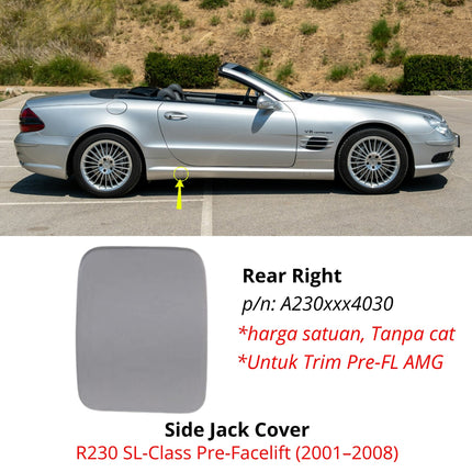 Mercedes R230 Side Jack Point Dongkrak Cover Tutup Samping Original Mercy SL500 SL350