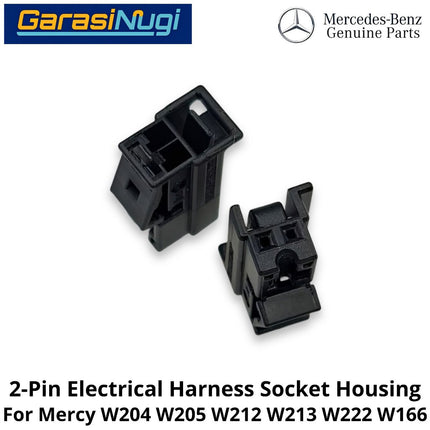 2-Pin Electrical Mercy W204 W205 W212 W222 Harness Connector Socket Konektor Rangkaian Listrik Mercedes C200 E200 S450