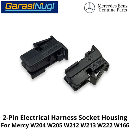 2-Pin Electrical Mercy W204 W205 W212 W222 Harness Connector Socket Konektor Rangkaian Listrik Mercedes C200 E200 S450