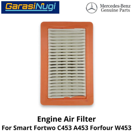 Engine Air Filter Smart Fortwo C453 A453 W453 Filter Udara Mesin (2014-2024)