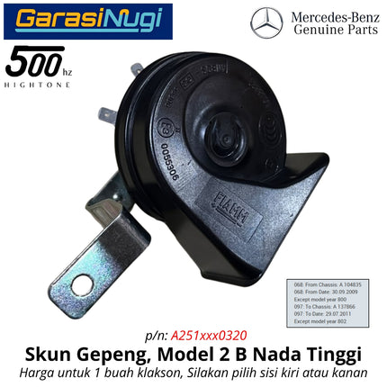 Klakson Nada Tinggi Mercedes W251 Horn Signal High Low Tone Original Mercy R350 2005 - 2017