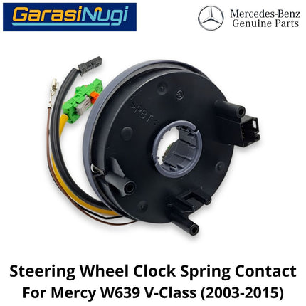 Steering Wheel Mercy W639 Clock Spring Contact Selip Pegas Jam Roda Kemudi Mercedes Vito Viano (2003-2014)