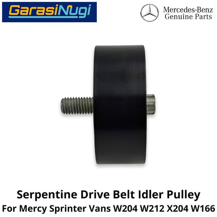 Serpentine Drive Belt Mercy W204 W212 X204 W166 Idler Pulley Katrol Penggerak Sabuk Mercedes C200 E200 ML