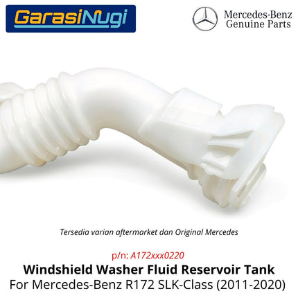 Reservoir Tank Mercedes R172 Tangki Cairan Pembersih Kaca Depan Original Tanpa Tutup SLK200 SLK250
